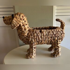 Doxy Dachshund Woven Basket